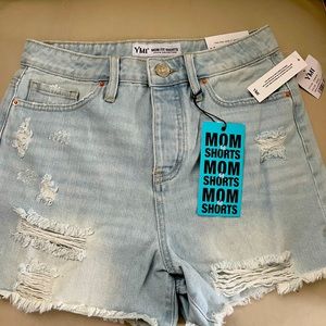 YMI Jean Shorts, High Rise, Mom Fit, Size 3/26